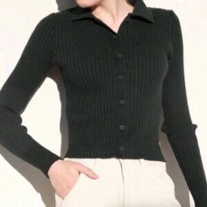 Brandy Melville Black Ribbed Sweater